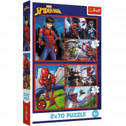 Puzzle 2x70 - Histoires de l'araignée Disney Marvel Spiderman
