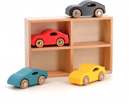 Set de 4 petites voitures en bois Vilacity
