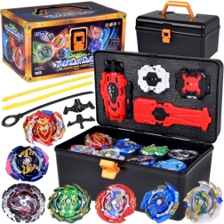 Grand ensemble avec lanceur et huit disques