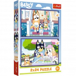 Puzzle 2x24 Joyeuse Bluey - BBC Bluey Trefl