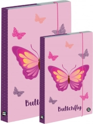 Lot de boîtes pour cahiers A4 et A5 avec motif papillon