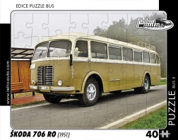Puzzle rétro autobus Škoda 706 RO 40 pièces