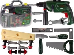 Ensemble d'outils ludique pour enfants avec perceuse à piles et marteau