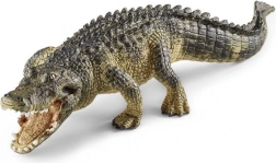 Schleich Wild Life alligator – figurine en plastique réaliste avec mâchoire articulée