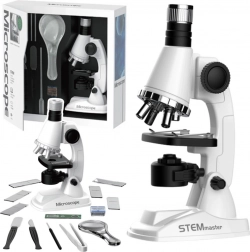 Microscope éducatif pour enfants avec accessoires blanc