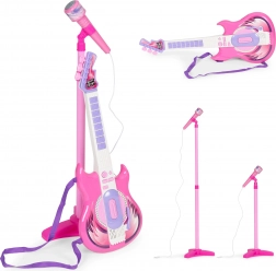 Ensemble de guitare électrique et microphone pour enfants avec pied réglable