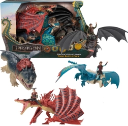 How to Train Your Dragon coffret Île du volcan des dragons, 7 pièces – dragons et cavaliers