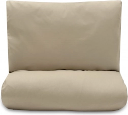 Ensemble en coton pour lit bébé avec garnissage 90 × 120 cm beige