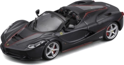 Modèle de voiture métallique Bburago 1:43 Ferrari LaFerrari Aperta – Noir