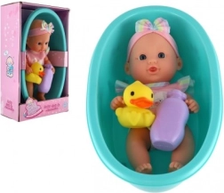 Poupée bébé pour la baignoire avec accessoires 26 cm