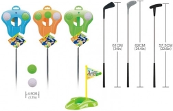 Set de golf avec clubs, balles et trou