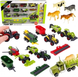 Woopie ensemble de tracteurs, machines agricoles et animaux