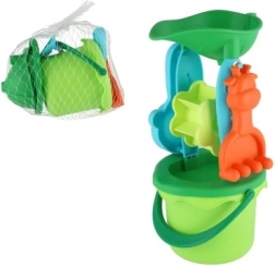 Set en plastique pour le sable avec seau et moulin pour enfants