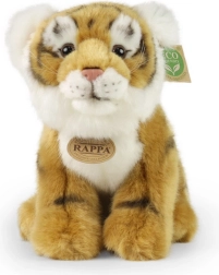 Tigre en peluche brun assis 25 cm ÉCO-RESPONSABLE