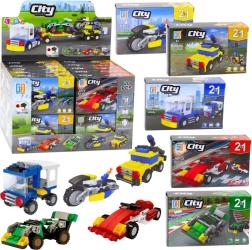 Jeu de construction créatif City véhicules 2-en-1