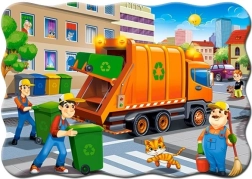 Puzzle pour enfants camion-poubelle 30 pièces