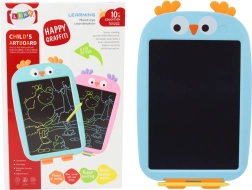 Tablette pour dessin avec motif d'oiseau, bleu