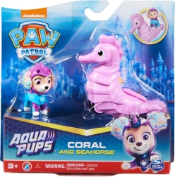 Pat' Patrouille Aqua Pups – figurine Coral et véhicule hippocampe