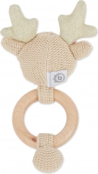 Bieco jouet d’éveil motorique avec hochet faon