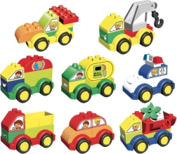 L-W Toys Junior blocs voitures, 62 pcs