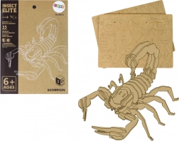 Puzzle 3D en bois Scorpion – jeu éducatif, 35 pièces