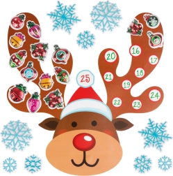Calendrier de l’Avent mural autocollant de Noël