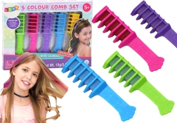 Kit de coloration des cheveux Peignes à craie 5 pièces colorés