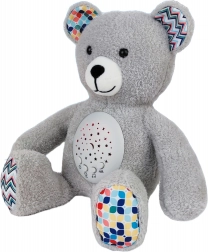 Veilleuse peluche avec projection ours 24 cm