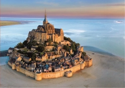 Puzzle Mont Saint Michel vu du ciel 1000 pièces