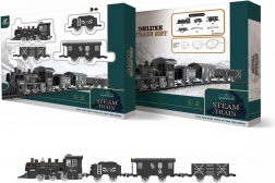 Train fumant avec effets et circuit réglable 135 × 75 cm