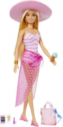 Barbie à la plage avec accessoires d'été