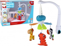 Carrousel avec mélodies et trois animaux pour enfants