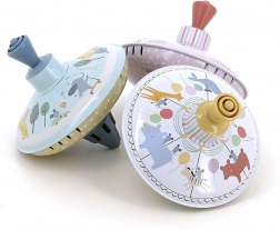 Toupie en métal avec illustrations de Sarah Betz