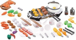 Set de barbecue pour enfants avec accessoires, lumières et sons (69 pièces)