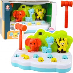 Jeu amusant avec des animaux Whack‑A‑Mole avec compteur