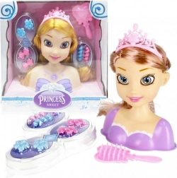 tête à coiffer pour princesses Nella blonde