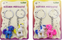 Porte-clés d'amitié Licorne - 2 pièces