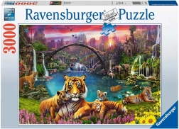 Puzzle Ravensburger Tigres au Paradis 3000 pièces