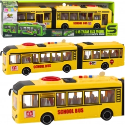 Autobus scolaire articulé 1:16 avec lumières, sons et portes ouvrantes