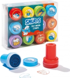 Tampons auto-encreurs Les Schtroumpfs, lot de 12 pièces