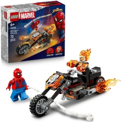 Spider‑Man vs Ghost Rider à moto – set d’action LEGO Marvel