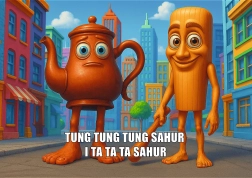 Puzzle Trefl BrainRots : Tung Tung Sahur 200 pièces