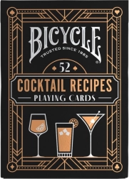 Cartes à jouer Bicycle Cocktail avec des recettes de cocktails