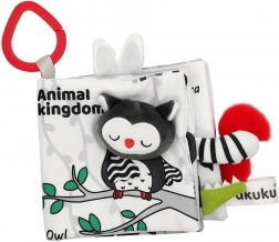 Livre sensoriel contrasté pour bébé Akuku animaux