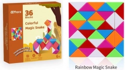 Puzzle serpent coloré pliant
