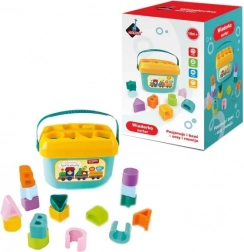 Seau de tri avec blocs