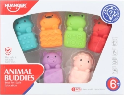 Animaux de bain – set de jouets en caoutchouc pour la baignoire (6 pcs)