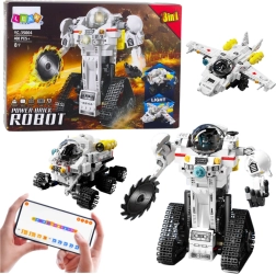 Kit de construction 3-en-1 robot, rover spatial et avion télécommandés, 408 pièces