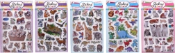 Autocollants avec des animaux – variantes mixtes
