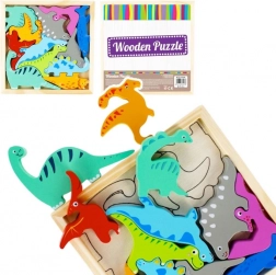 puzzle dinosaures – casse-tête en bois pour enfants